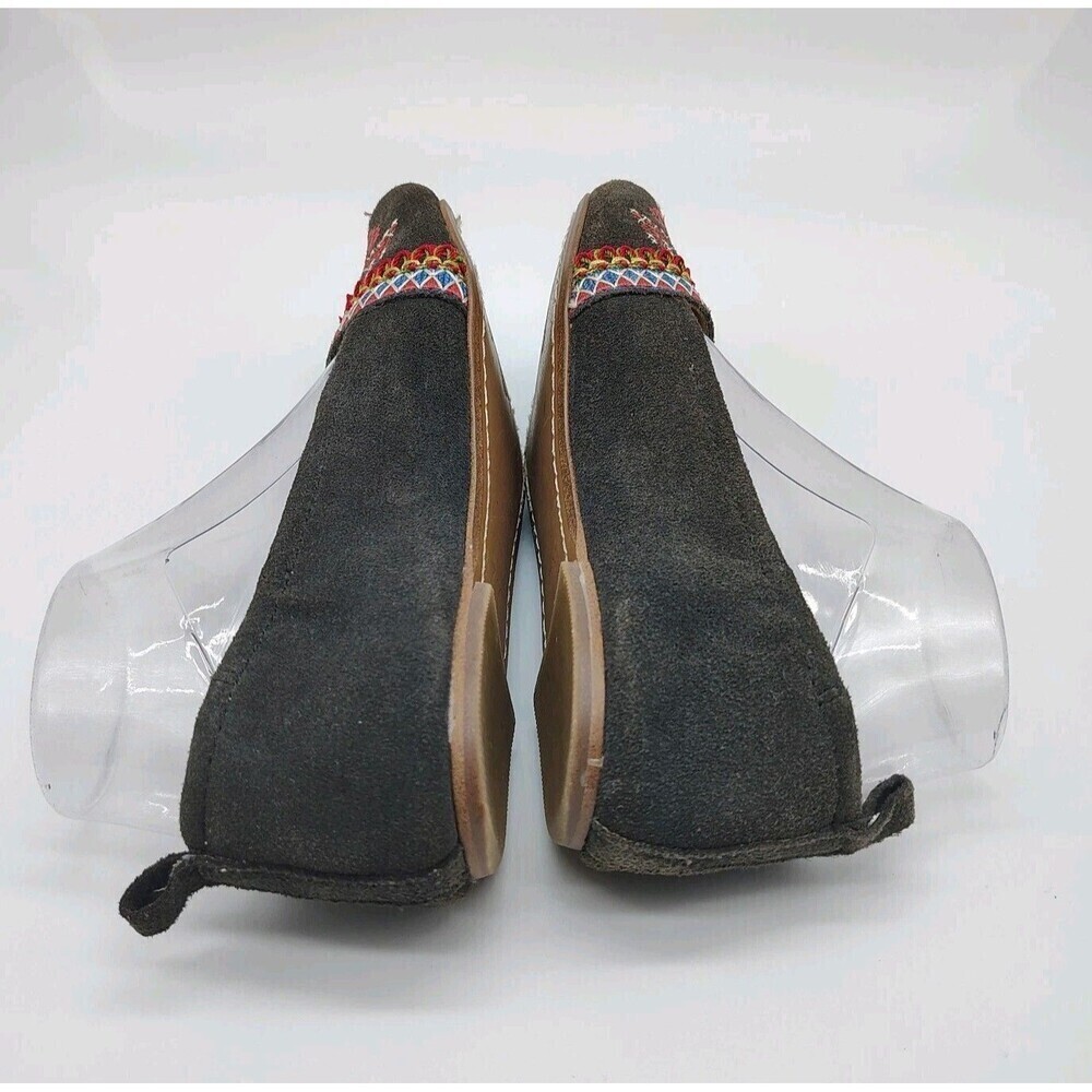 Latigo Basia Embroidered Suede Flats Boho Peasant Festival Cottagecore Size 7 - Picture 3 of 6